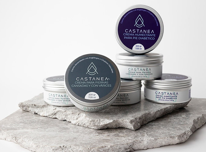 Línea completa de cremas Castanea